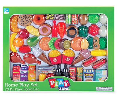 Hamburger & Snacks 70-Piece Play Food Set