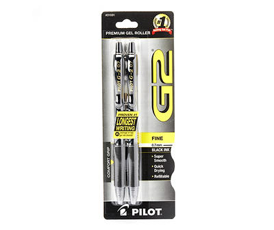 G2 Black Fine Point Pens, 2-Pack