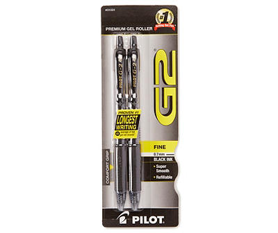 G2 Black Fine Point Pens, 2-Pack