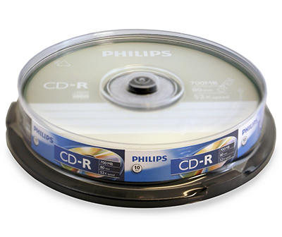 CD-R 52x 700MB Discs, 10-Pack
