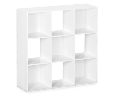 9 Cube White Storage Cubby, 9 Cube Bookcase Black And White
