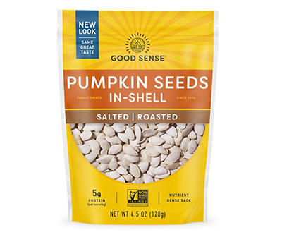 Roasted & Salted In-Shell, Pumpkin Seeds, 4.5 Oz.