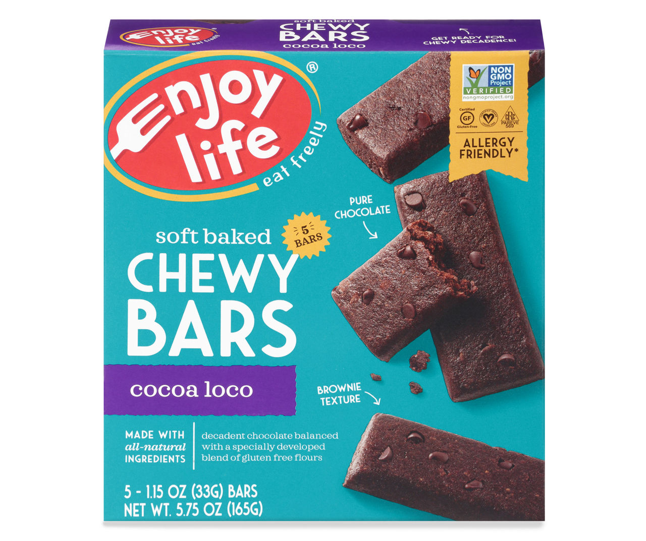 Enjoy Life Enjoy Life Foods Gluten Free, Allergy Friendly Cocoa Loco Chewy Snack Bars, 1.15 oz