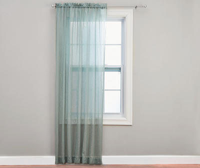 Mineral Crushed Voile Sheer Curtain Panel, (84")