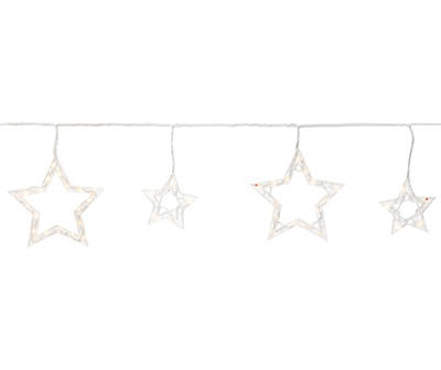 Clear Twinkling Star Icicle Light Set, 10-Count | Big Lots