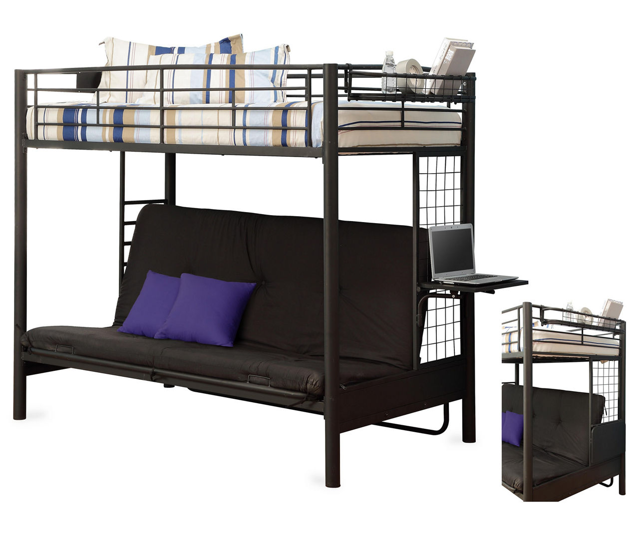 Bunk bed with cheap futon big lots