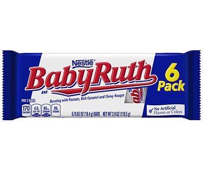 BABY RUTH Candy Bars 6-0.65 oz. Wrappers