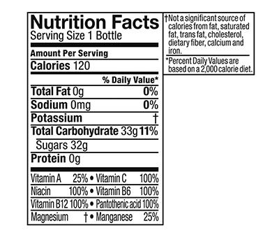 vitaminwater xxx, electrolyte enhanced water w/ vitamins, açai-blueberry-pomegranate drink, 20 fl oz