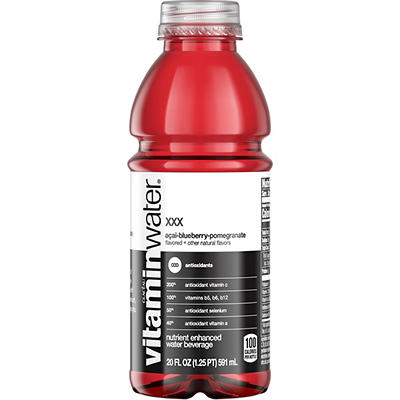 vitaminwater XXX, a�ai-blueberry-pomegranate Bottle, 20 fl oz