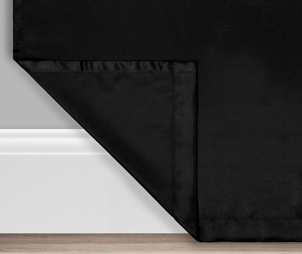 Black Thermal Curtain Panel Pair, (84")