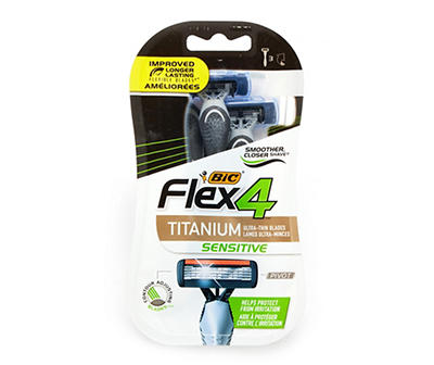 Flex 4 Sensitive Disposable Razors, 3-Count
