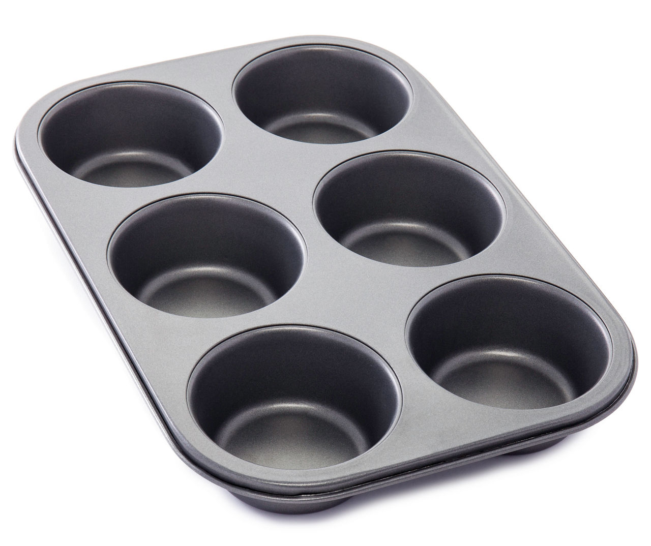 Choice 6 Cup 7 oz. Non-Stick Carbon Steel Jumbo Muffin / Cupcake