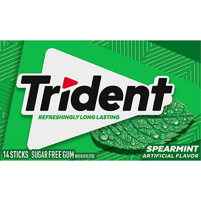 Trident Sugar Free Spearmint Gum 14 ea