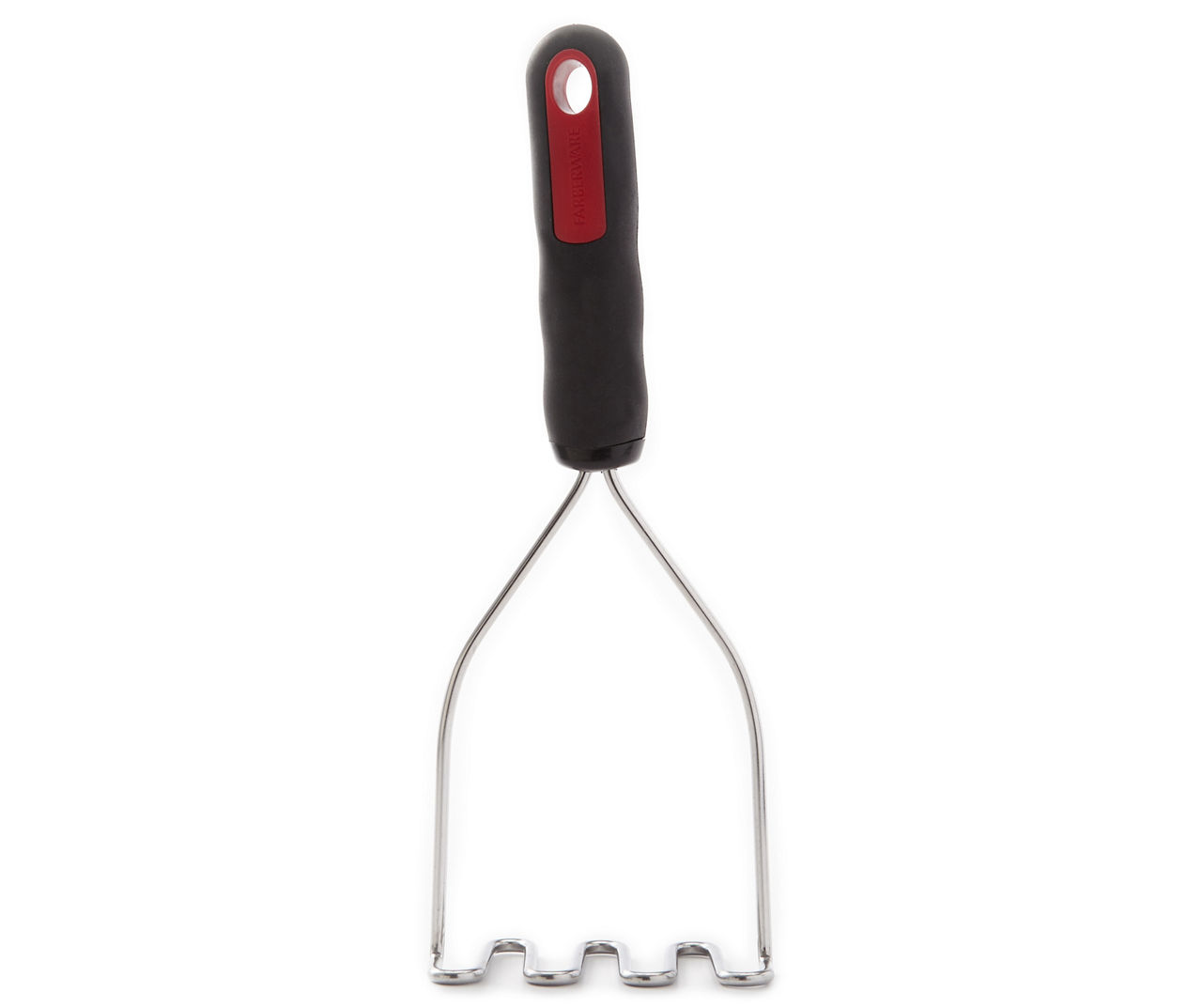 Farberware Professional Stainless Steel Potato Masher with Black Handle 