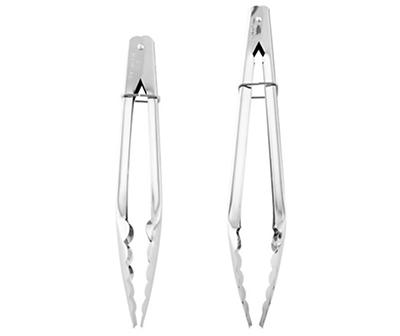 Stainless Steel Tongs, 2-Piece