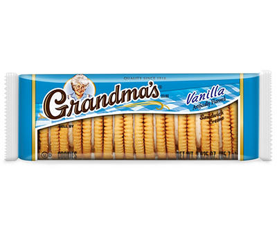 Grandma's Vanilla Flavored Cookies 3.02 Ounce Plastic Bag