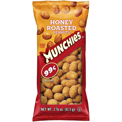 Munchies Frito Lay Peanuts Honey Roasted 2 - 7/8 Oz