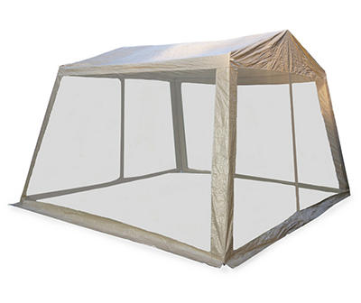 Sun Shelter With Netting, (12' x 12')