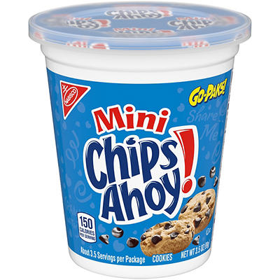 Nabisco Mini Chips Ahoy! Cookies 3.5 oz. Cup