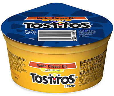 Tostitos Dips Dip Medium Nacho Cheese Flavored 3-5/8 Oz