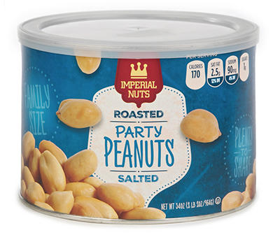 Roasted & Salted Party Peanuts, 34 Oz.