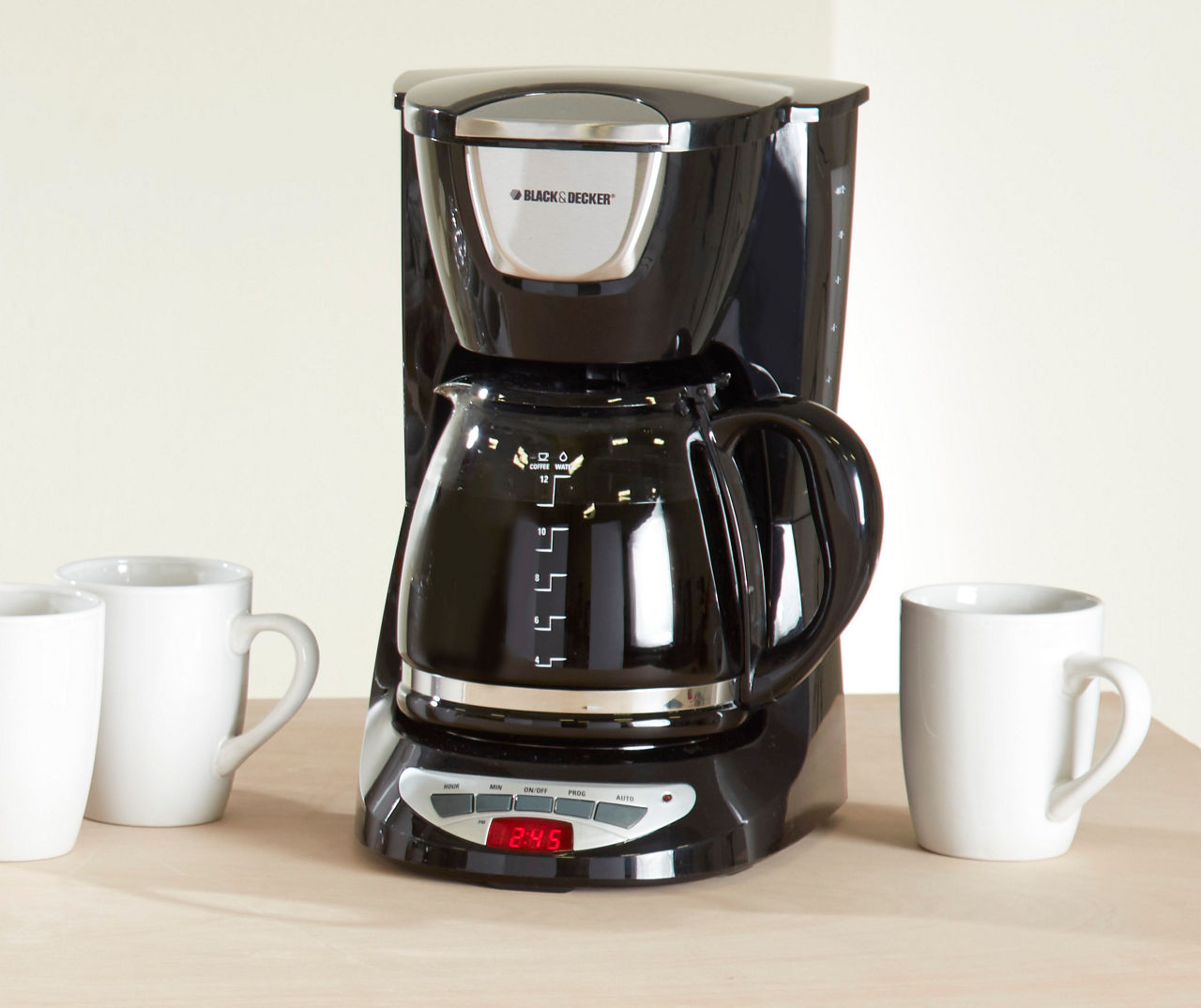 Black & Decker 12-Cup Programmable Coffeemaker with Glass Carafe