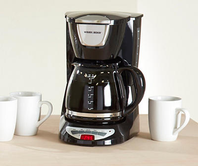 12-Cup* Programmable Coffee Maker with Glass Carafe