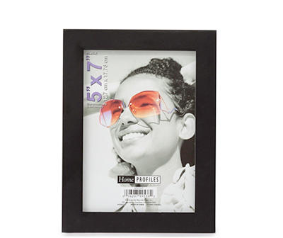 Black Linear Picture Frame, (5" x 7")