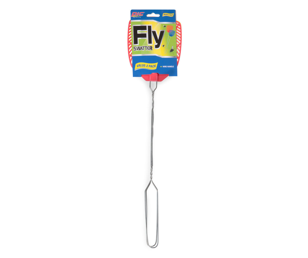 Pic Fly Swatters Metal Handle Set of 6 Value Pack 