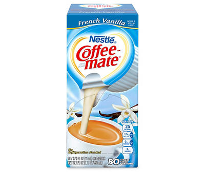Nestle Coffee-Mate French Vanilla Liquid Coffee Creamer 50-0.38 fl. oz. Tubs