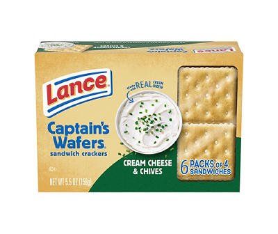 Cream Cheese and Chives Sandwich Crackers, 4-Pack