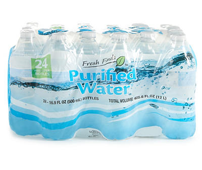 Purified Water 16.9 Oz. Bottles, 24-Pack