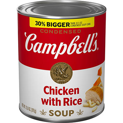 Campbell's Condensed Chicken with Rice, 13.8 oz. Can