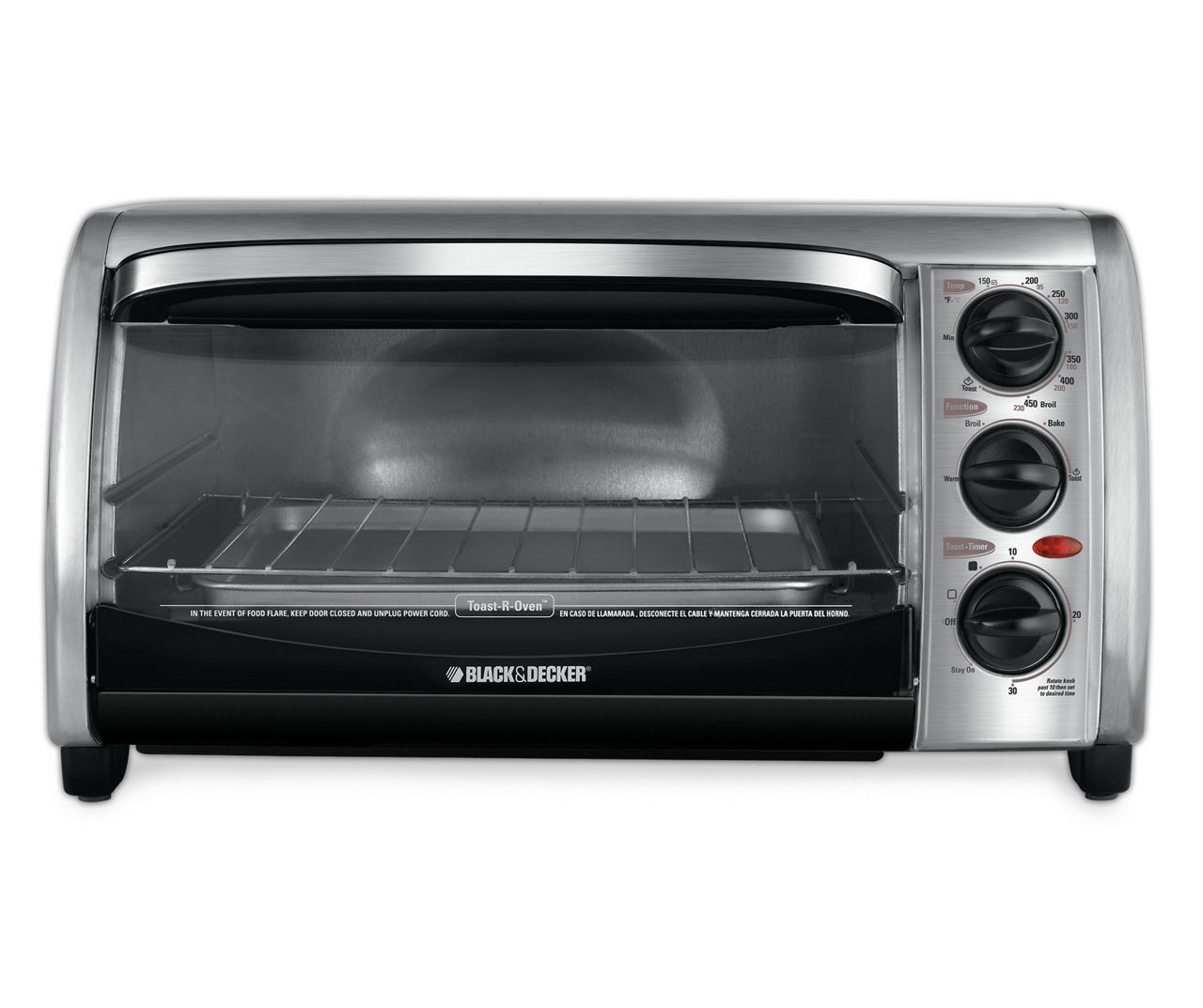 Black + Decker Stainless Steel Toaster Oven