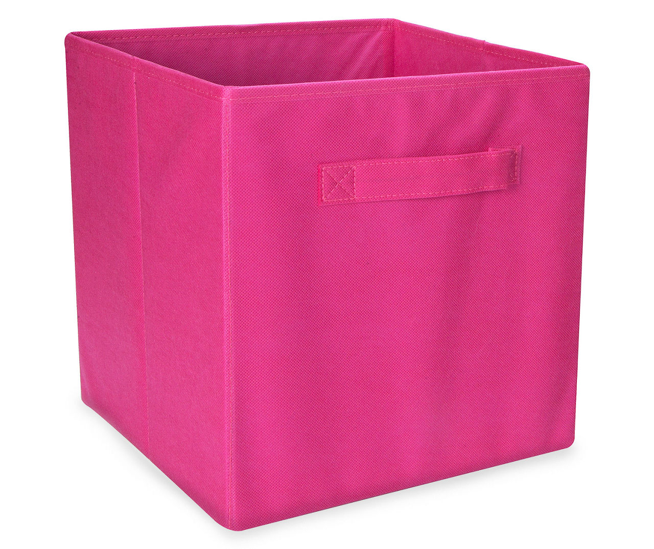 11" Dark Pink Fabric Bin