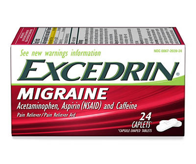 Excedrin Migraine Caplets for Migraine Headache Relief - 24 count