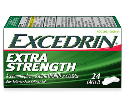 Excedrin Extra Strength for Headache Relief, Caplets, 24 count