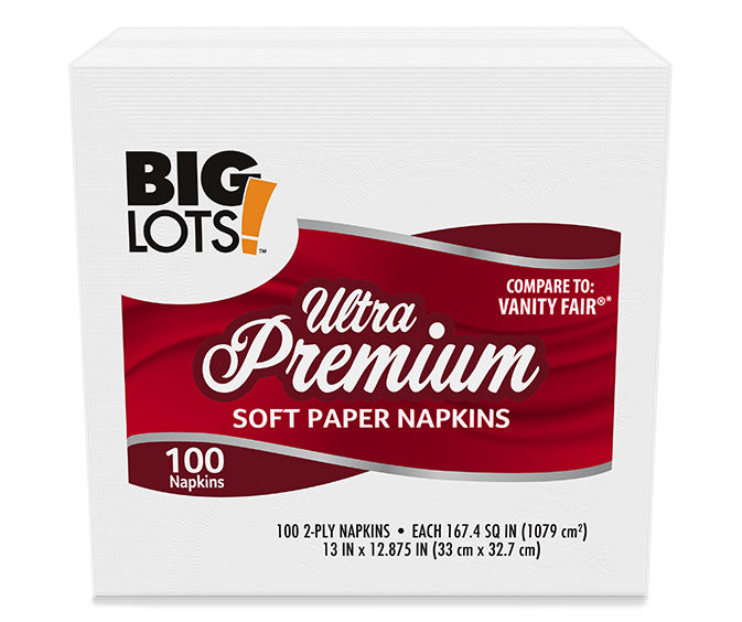Ultra Premium Napkins, 100 Count