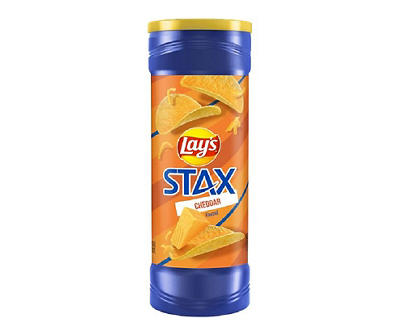 Cheddar Stax Potato Crisps, 5.5 Oz.