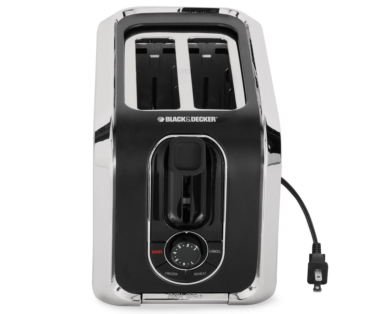 BLACK+DECKER 2-Slice Black 850-Watt Toaster in the Toasters department at