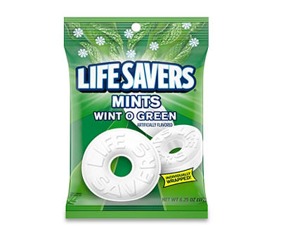 LIFE SAVERS Wint O Green Mints Candy Bag, 6.25-Ounce