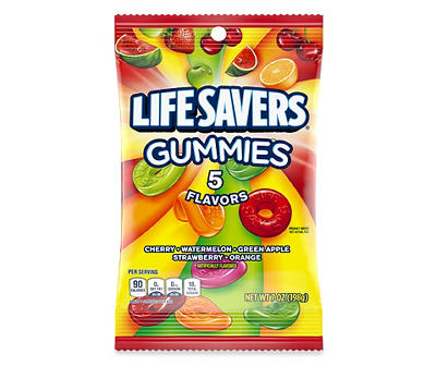 LIFE SAVERS Gummy Candy, 5 Flavors, 7 oz Bag