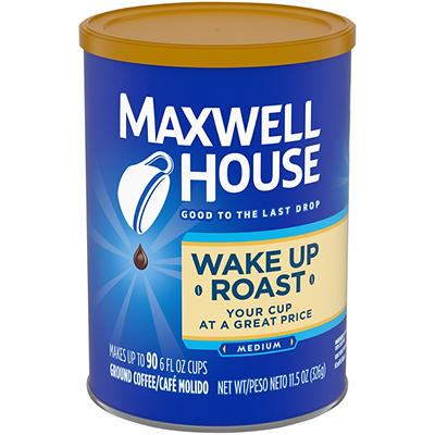 Maxwell House Wake Up Roast Medium Roast Ground Coffee 11.5 oz. Can