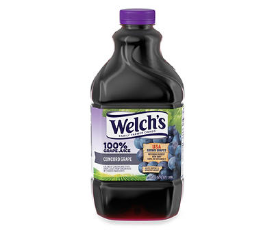 Welch's 100% Grape Juice, Concord Grape, 64 Fl Oz Bottle