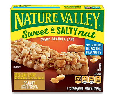 Peanut Sweet & Salty Granola Bars, 6-Pack