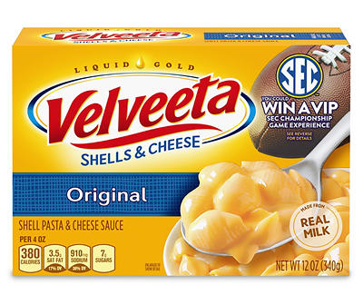 Velveeta Original Shells & Cheese, 12 oz Box