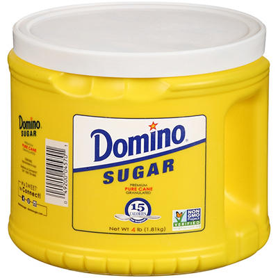 Domino� Premium Pure Cane Granulated Sugar 4 lb. Plastic Tub
