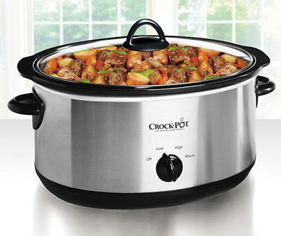 CrockPot 7-Quart Oval Stainless Steel Slow Cooker