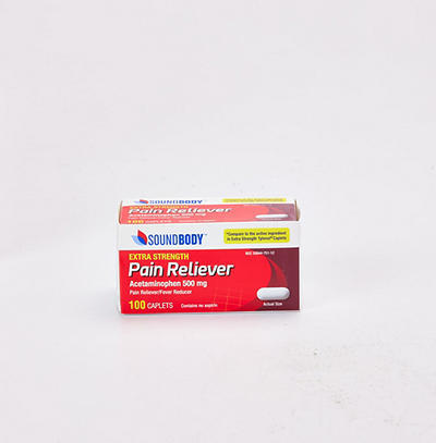 Extra Strength Pain Reliever, 500mg, 100 Caplets
