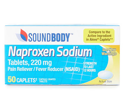 Naproxen Sodium 220 mg Tablets, 50-Count